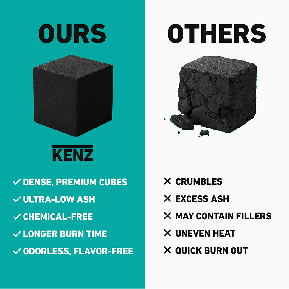 How Many Coconut Charcoal Cubes Do You Really Need? (Less Than You Think With KENZ)
